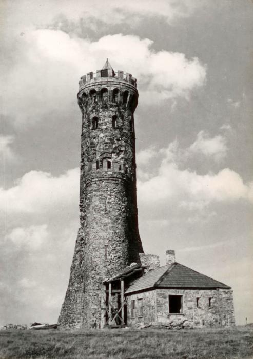 Wieża widokowa na Śnieżniku (ok. 1968)
